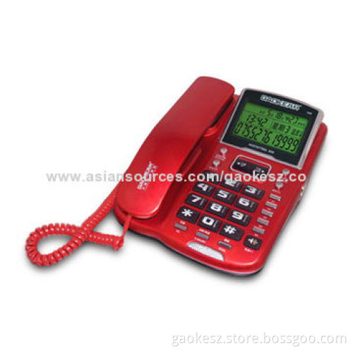 Big Red Blue Backlight Basic One-piece Phone, Fashion and Luxury, Speaker Function